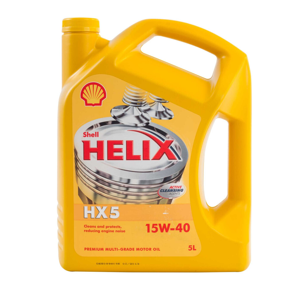 Shell 550039863  Helix Hx5 15W-40 5Ltr Passenger Car Motor Oil 6 Pack