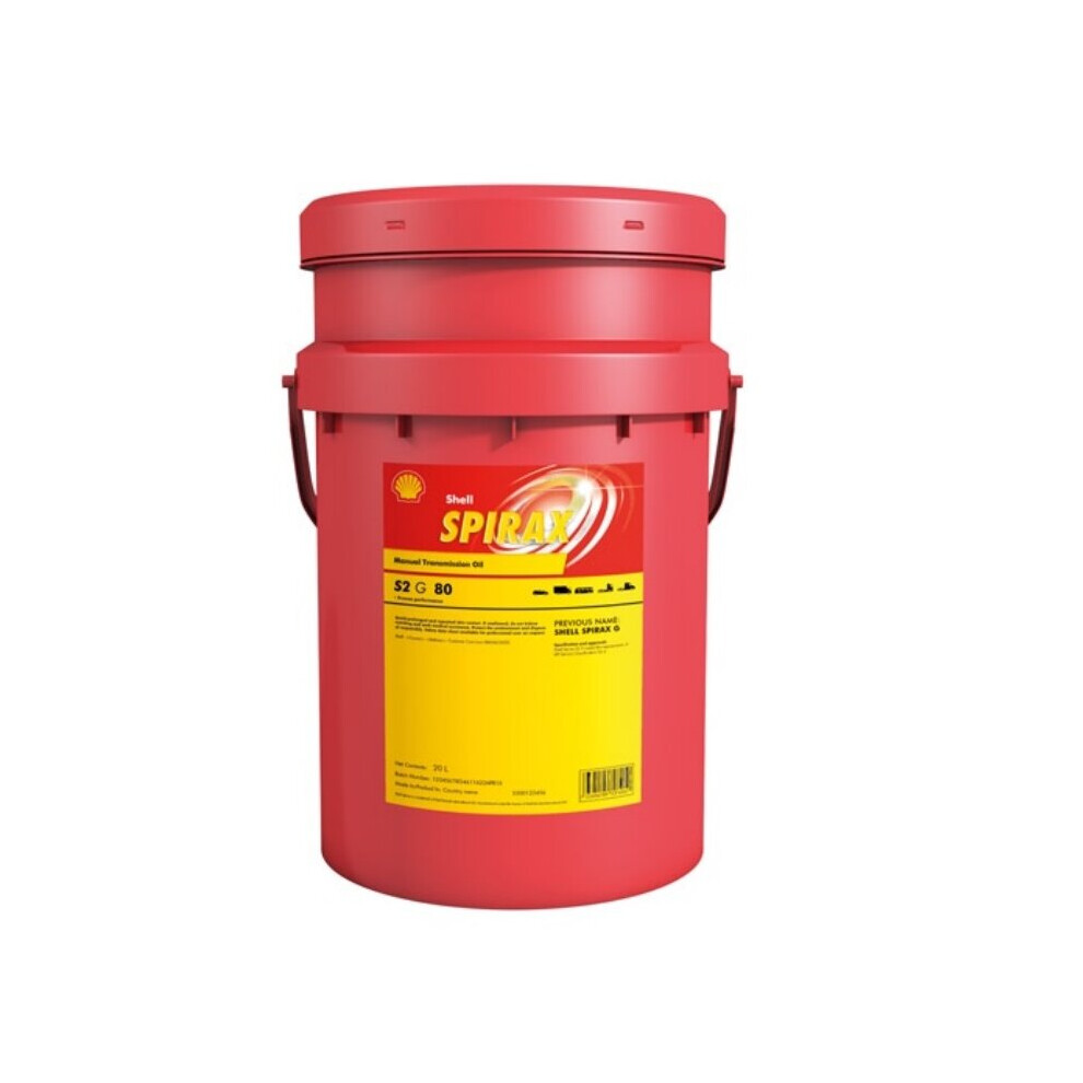 Shell 550027930 Spirax S2 G 80W-90 Api Gl-4 20Ltr Oil For Manual Gear Sets