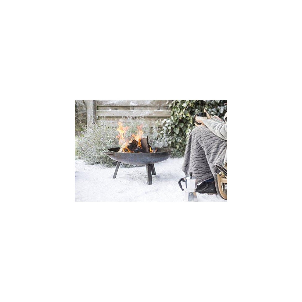 La Hacienda Pittsburgh Small Firepit, Oiled Steel
