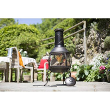 La Hacienda Leon Mesh Steel Chimenea Medium, Bronze Effect, 56156