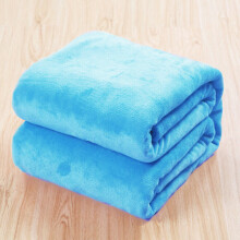 (#1 Sky Blue, 120*200cm) Fleece Blanket Large Bed Sofa Travel Throw Soft Warmer Double & King