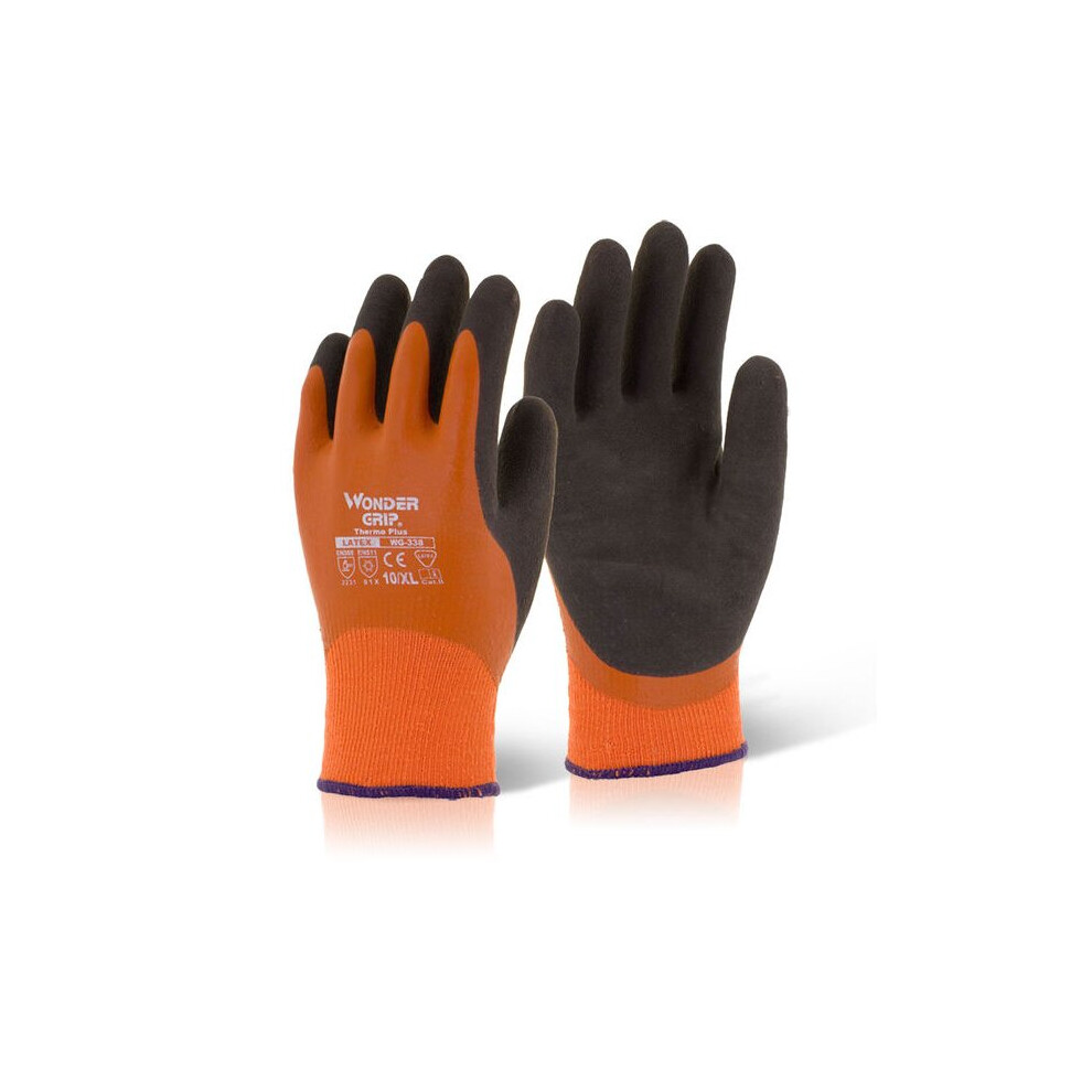 Wonder Grip Wg338 Thermo Plus Gloves Orange/Black Size 2XL 6959234401364