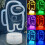 Among us 3D Illusion Desktop Lamp Coffee Table Decor LED Sensor Night Lamps 1
