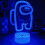Among us 3D Illusion Desktop Lamp Coffee Table Decor LED Sensor Night Lamps 4