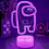 Among us 3D Illusion Desktop Lamp Coffee Table Decor LED Sensor Night Lamps 6