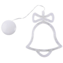 (Bell) LED Christmas Light Ornament Suction Cup Wall Window Hanging Lamp Home Decor UK