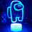 Among us 3D Illusion Desktop Lamp Coffee Table Decor LED Sensor Night Lamps 5
