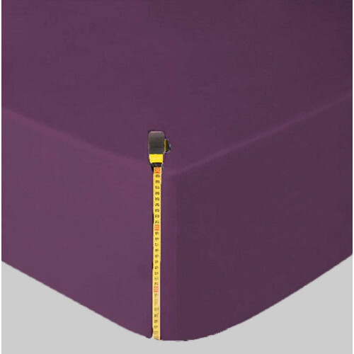(Plum , King) Extra Deep Fitted Sheets 16"/40CM  Bed Sheets