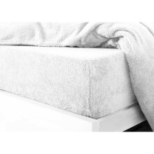 (White, Double) Teddy Extra deep Fleece Fur Fitted Bed Sheet