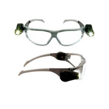 3M 11356-00000M LED Light Vision Safety Glasses Anti-Scratch/Anti-Fog Clear Lens