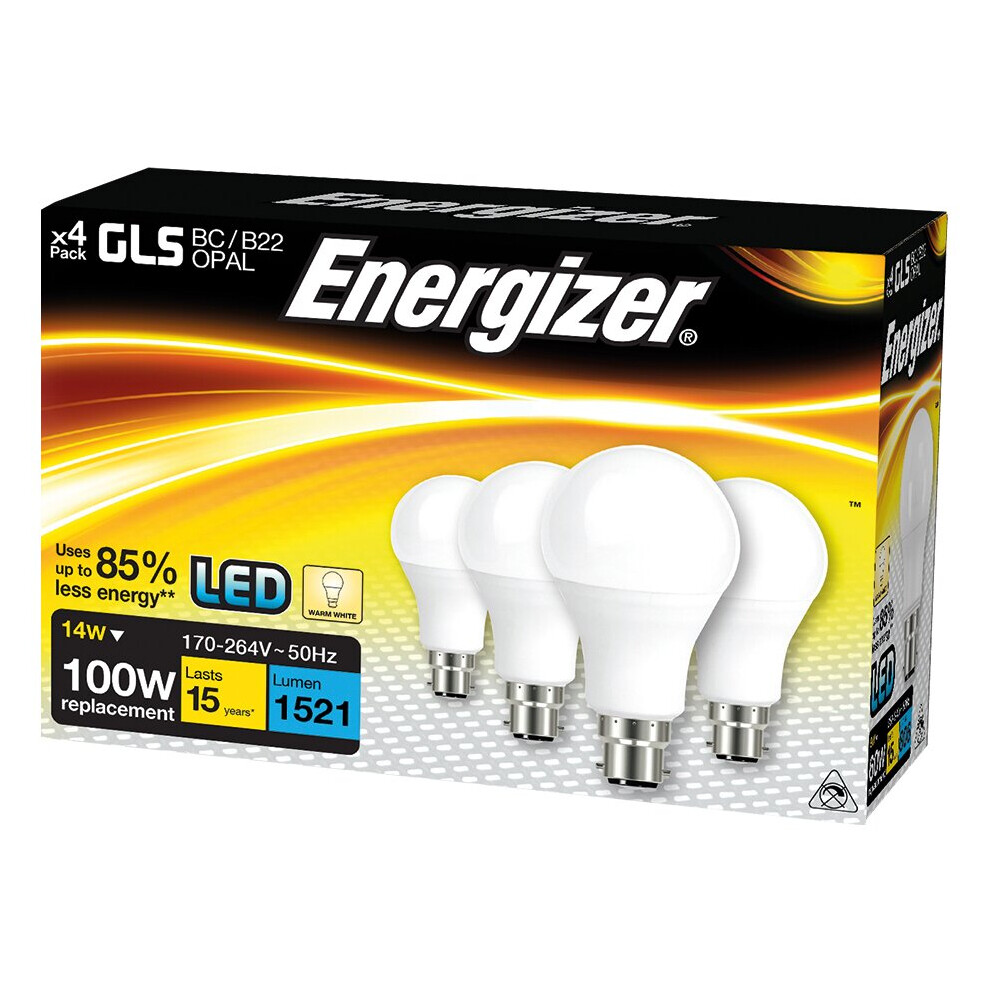 Eveready Energizer GLS LED 1500 Lumen B22 x 4 S14423