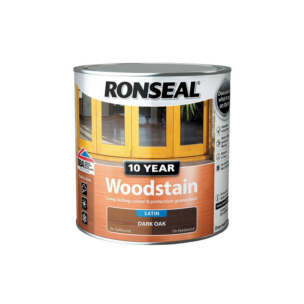 Ronseal 10 Year Woodstain Dark Oak 750ml