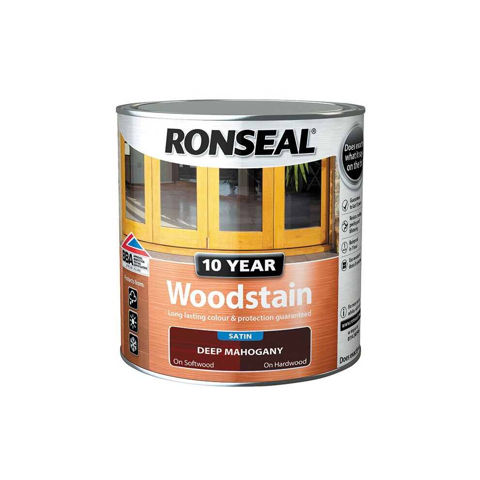 Ronseal 10 Year Woodstain Deep Mahogany 750ml