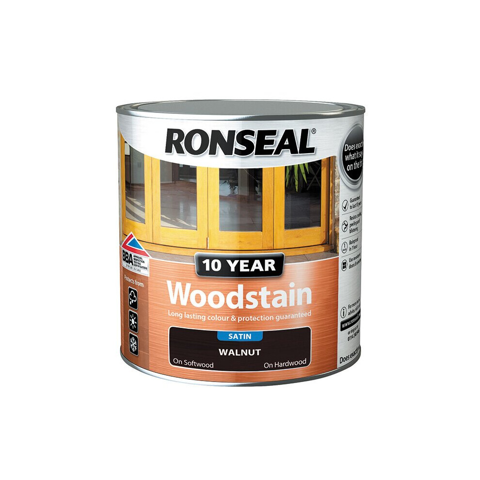 Ronseal 10 Year Woodstain Walnut 250ml