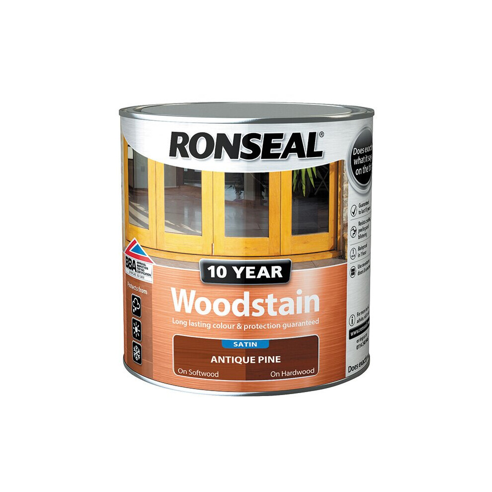 Ronseal 10 Year Woodstain Antique Pine 750ml