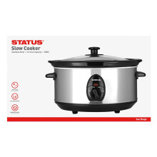 Status International Sandiego Slow Cooker 3.5L Stainless Steel SANDIEGO1PKB4