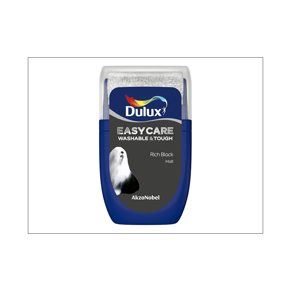 Dulux Easycare Matt Tester Rich 30Ml Black