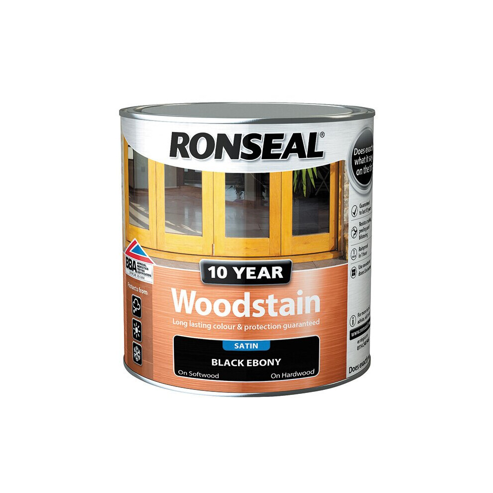 Ronseal 10 Year Woodstain Ebony 750ml