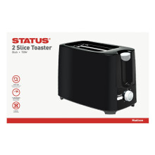 Status International Madison Toaster 2 Slice 750W Black 2SLBLKMADISONX4