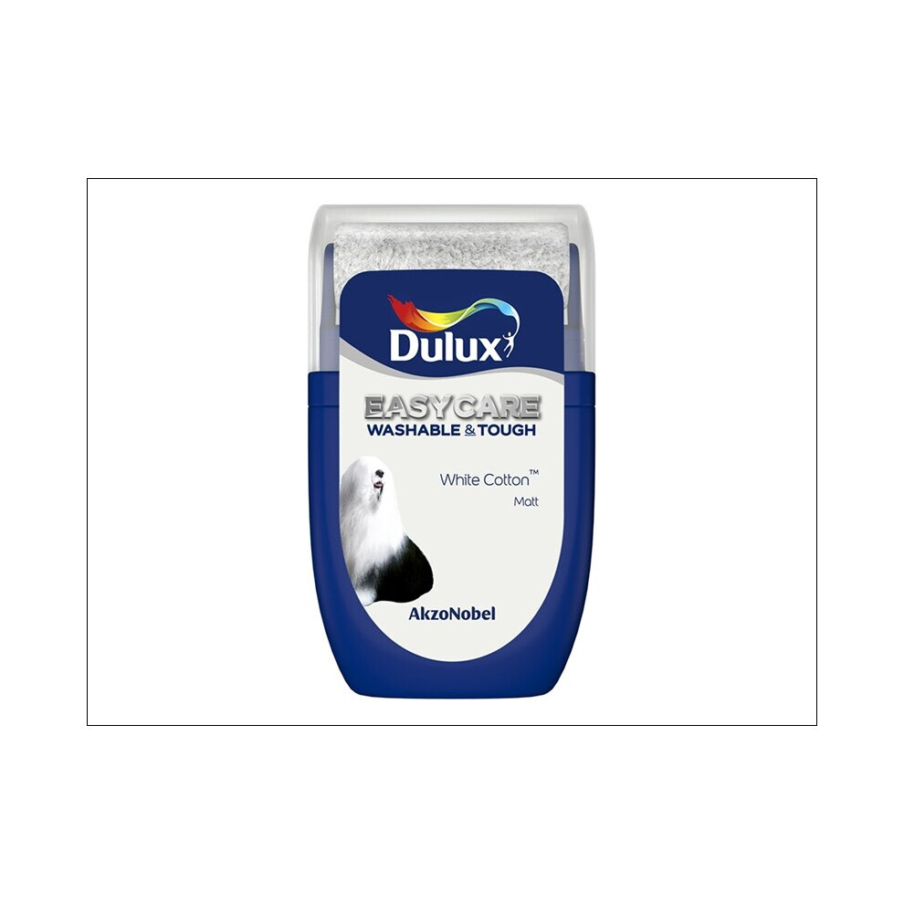 Dulux Easycare Matt Tester White Cotton 30Ml