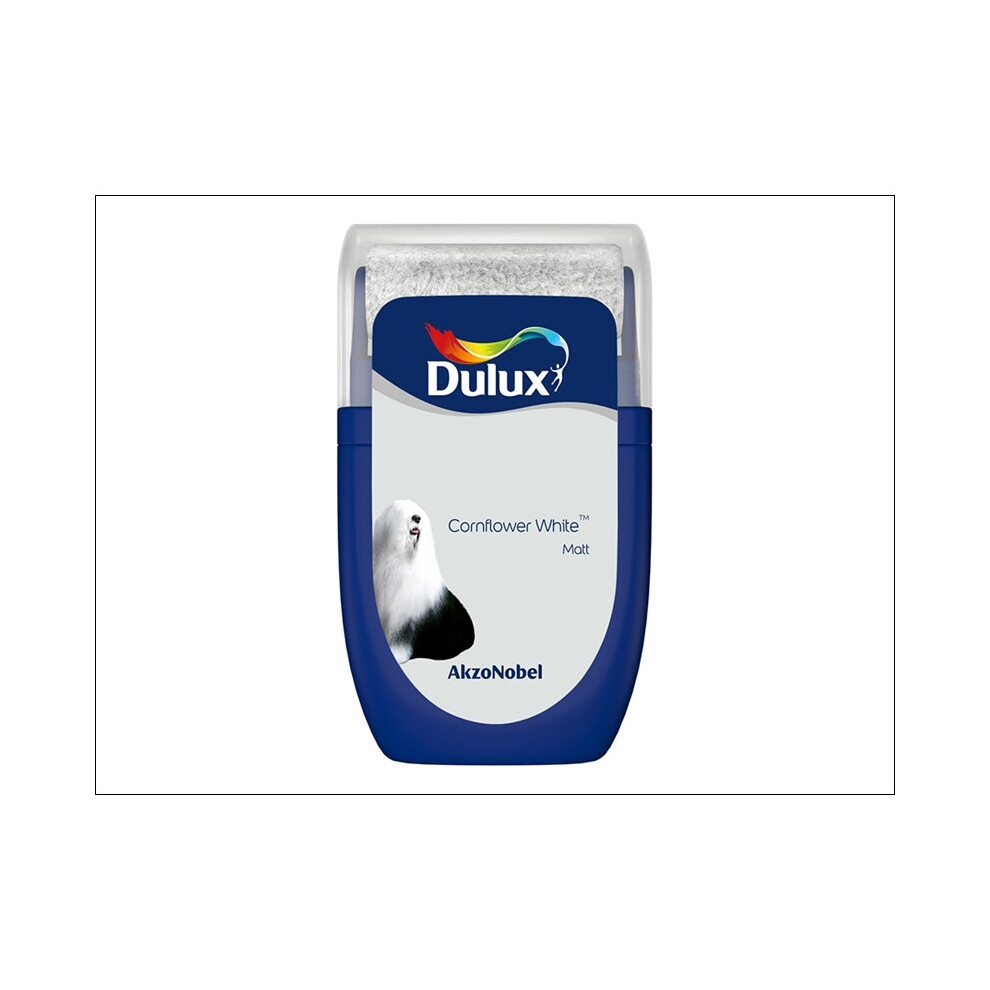 Dulux Emulsion Tester Cornflower 30Ml White