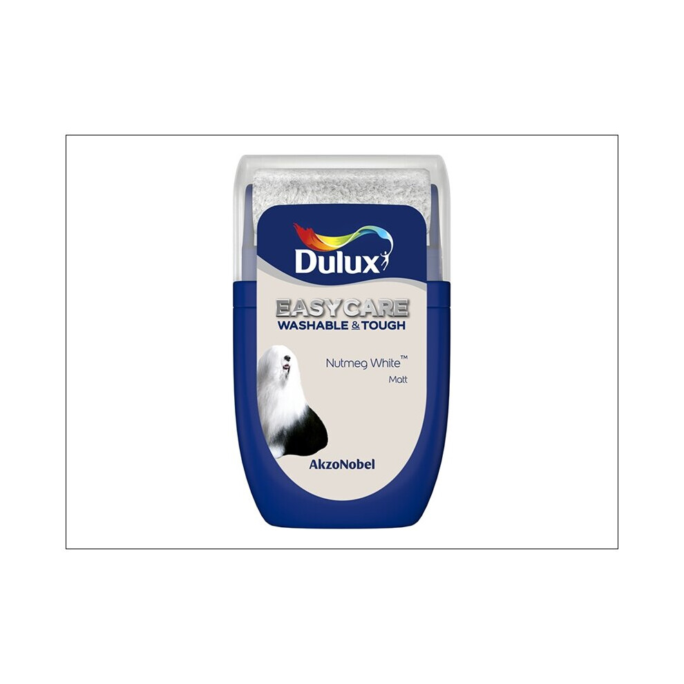 Dulux Easycare Matt Tester Nutmeg 30Ml White