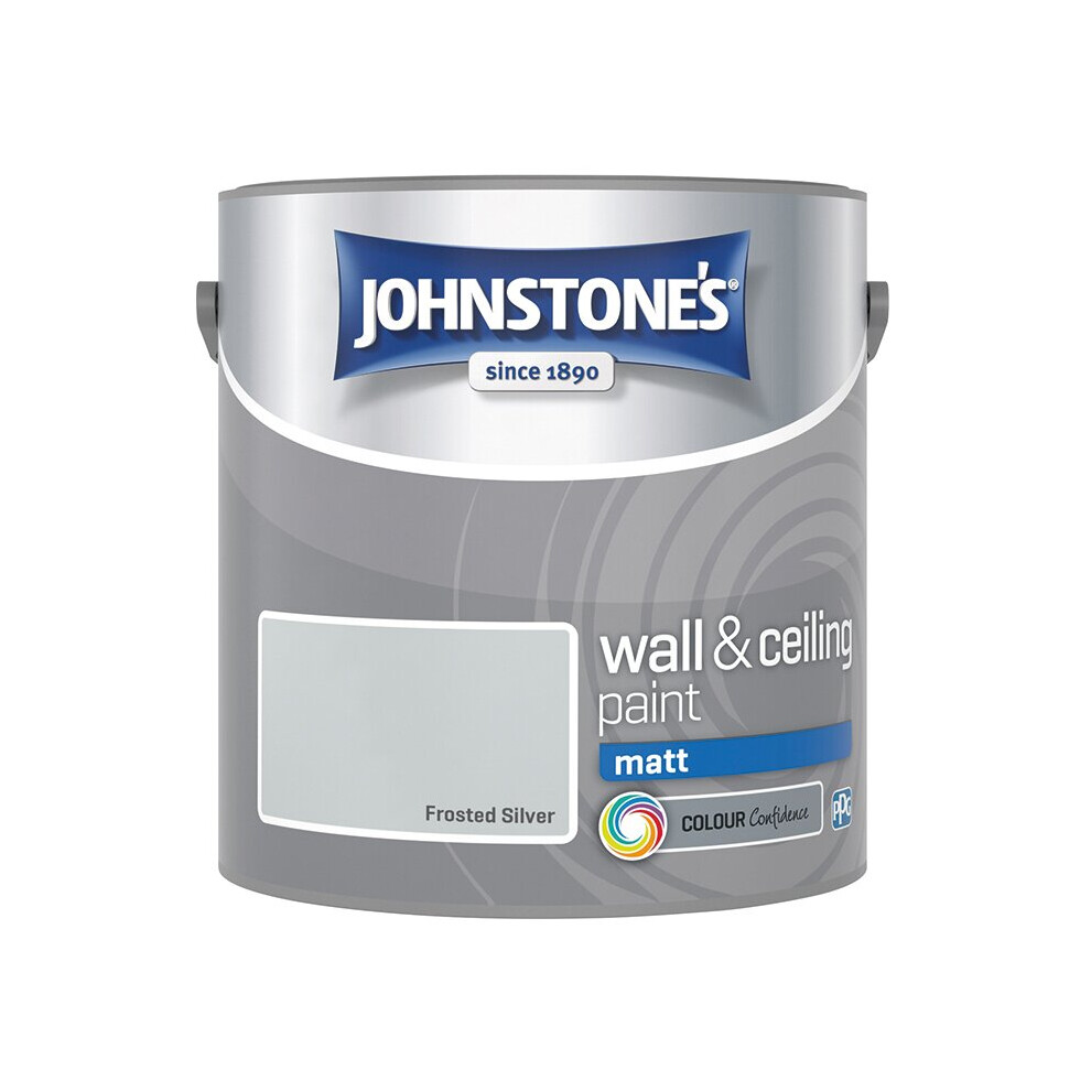 Johnstones Paint Matt Frosted Silver 2.5L    N