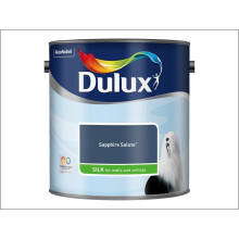 Dulux Walls & Ceilings Silk Emulsion Paint, Sapphire Salute, 2.5 Litres