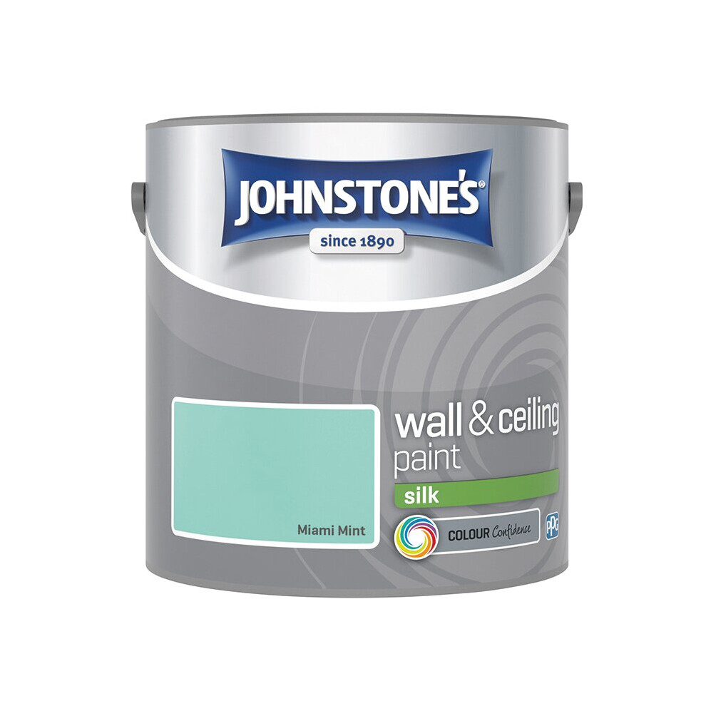 Johnstones Paint Silk Miami Mint 2.5L    N