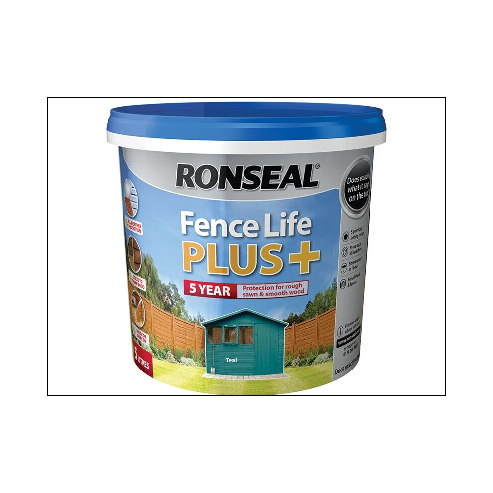 Ronseal Fence Life+ Teal 5L