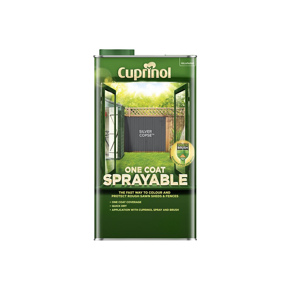 Cuprinol Spray Fence Treatment Silver Copse 5L