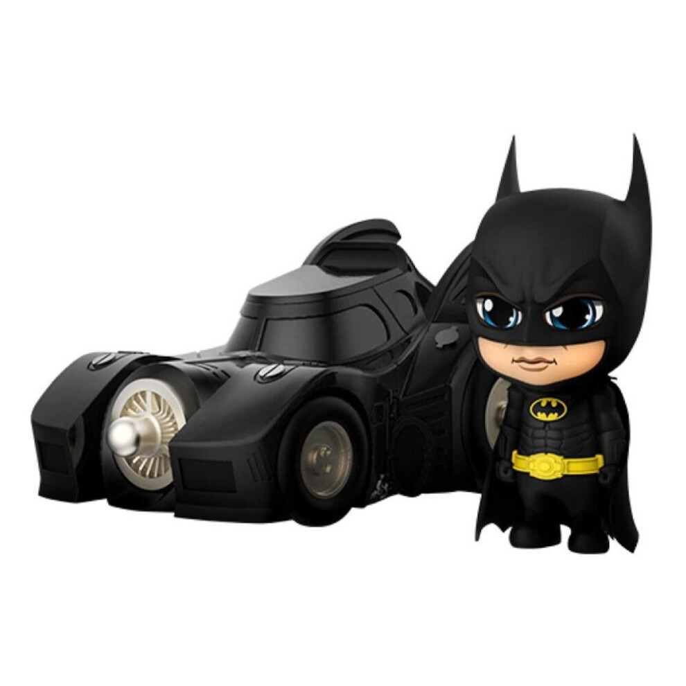 Official DC Comics Batman with Batmobile 1989 Cosbaby Set