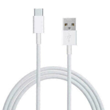 (1M Type C Cable) Mains 3 Pin UK Plug 2 AMP Dual 2 Port USB Adaptor Wall Charger Charging Phones