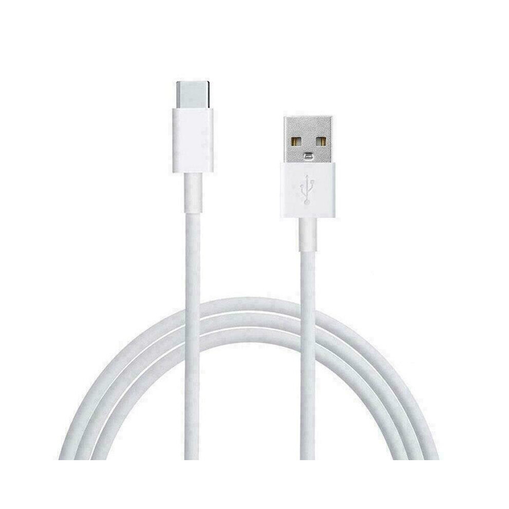 (1M Type C Cable) Mains 3 Pin UK Plug 2 AMP Dual 2 Port USB Adaptor Wall Charger Charging Phones