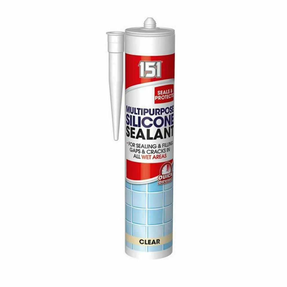 151 Clear Silicone Sealant 280Ml Cartridge 5050375086456