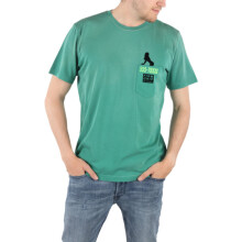 (XS) DIESEL T JOE ST 0BARK Mens T-shirt Printed Green Tee