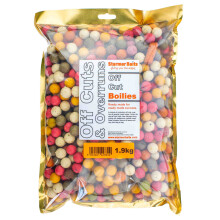 Carp fishing boilie off cuts and over runs mixed size and colour 1.9kg
