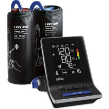 Braun Exact Fit 5 Connect Blood Pressure Monitor BUA6350EU: Bluetooth, 2 Cuff Sizes, Colour-Coded Readouts, Irregular Heartbeat, 2 Users/60 Memories