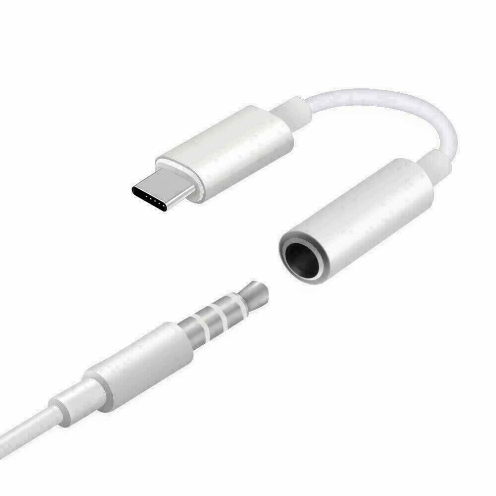 Genuine Huawei CM20 USB-C To 3.5 mm Jack Earphone Adapter In White