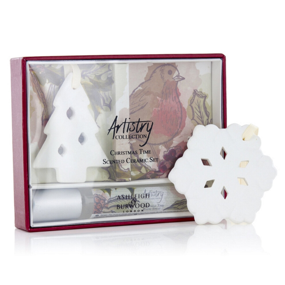 Christmas Time Scented Hanging Ceramic & Room Spray Gift Set-image-OPC-P6CSBH8-NEW