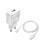 Huawei (Adapter & Cable) Genuine Huawei 2 Pin 2 Amp Mains Quick Charger HW-059200EHQ And USB Type-C Data Cable HL 1289 1