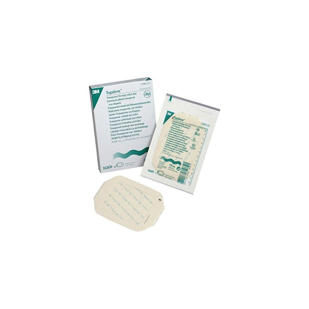 3M Tegaderm Transparent Film Dressing, 10 cm x 12 cm, Pack of 10