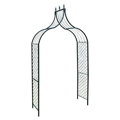 Selections Versailles Metal Decorative Garden Arch with Ground Spikes