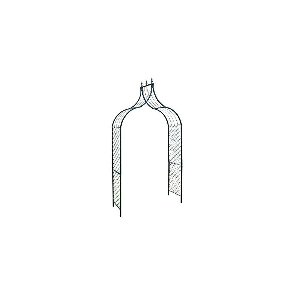 Selections Versailles Metal Decorative Garden Arch with Ground Spikes