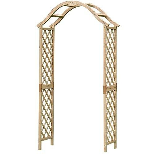Selections Wooden Garden Arch with Curved Top (Tan)