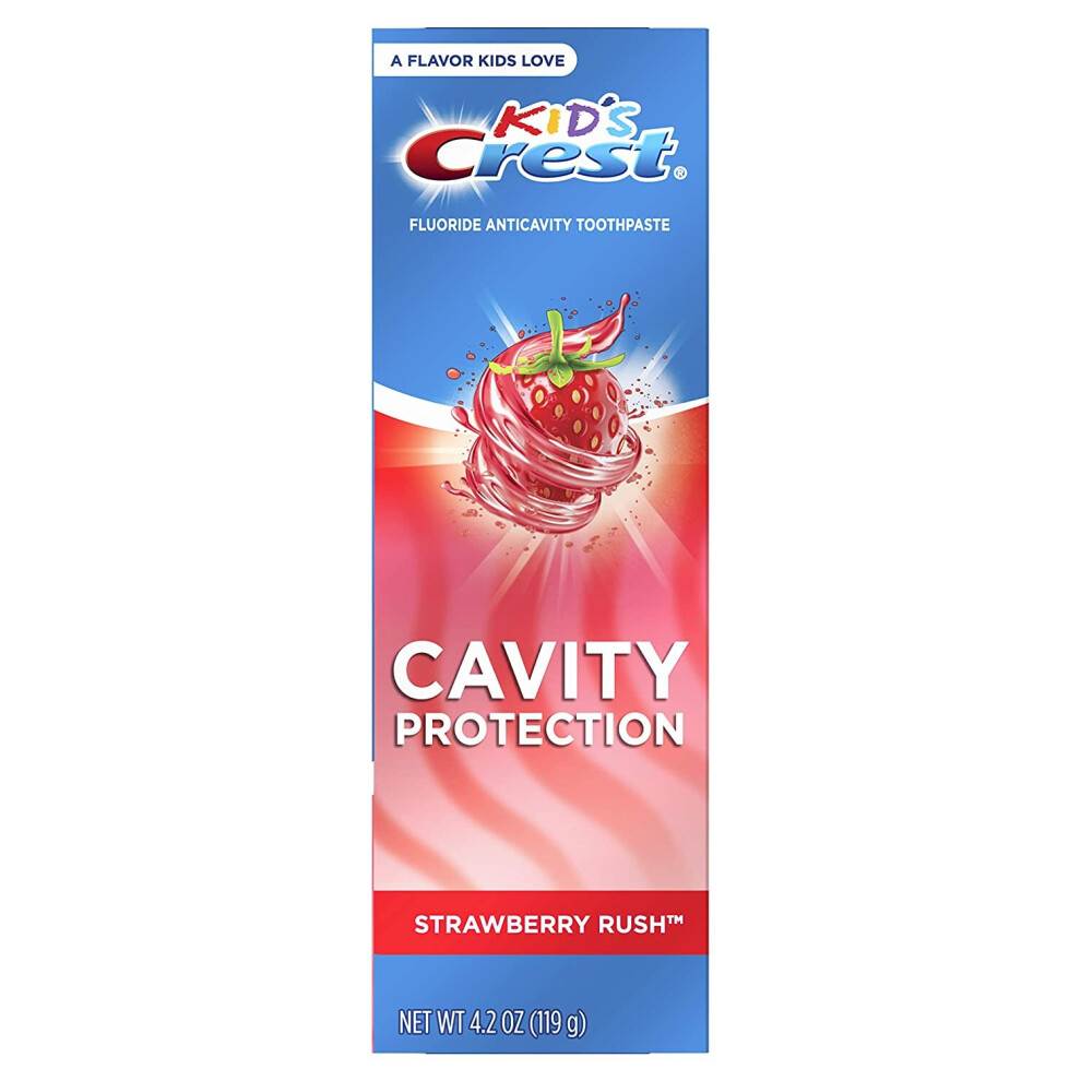 Crest Kid's Anticavity Fluoride Toothpaste, Strawberry Rush, 4.2 oz (119 g)