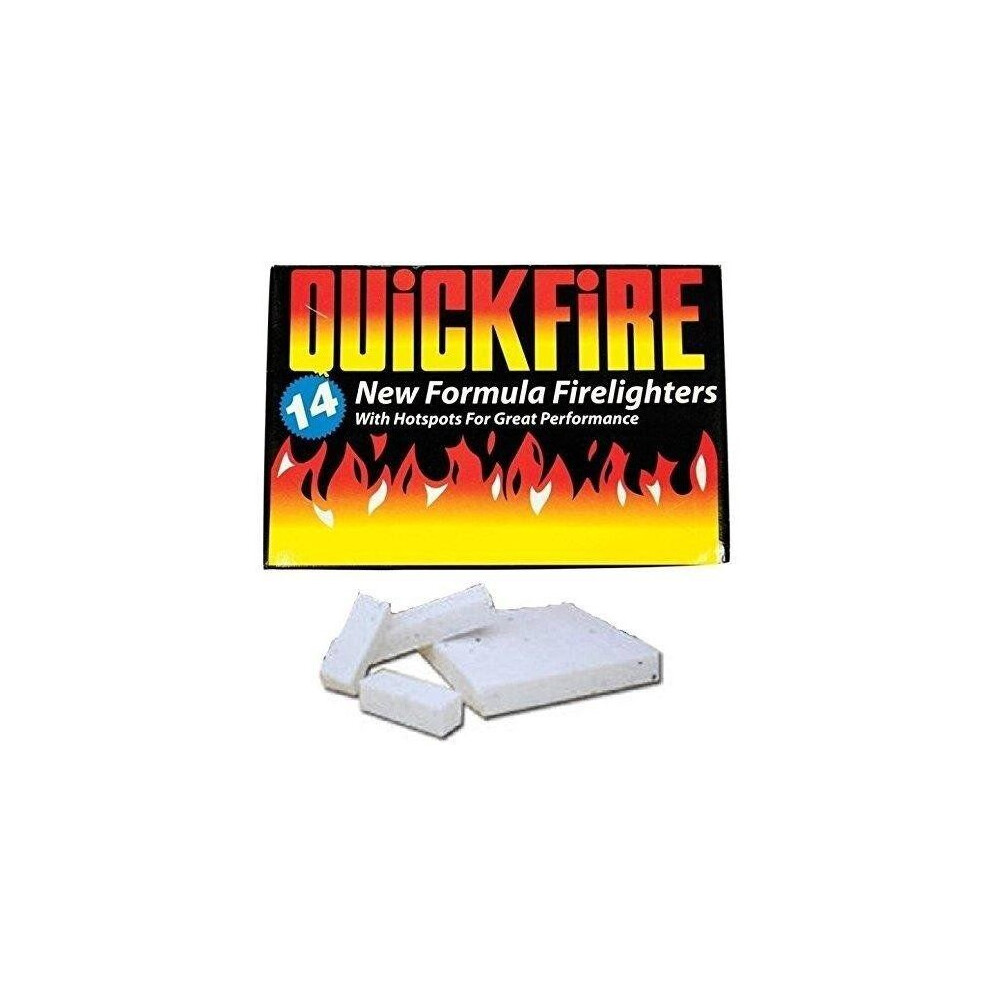 Quickfire Fire Lighters Firelighters Bulk Pack Hotspots Burners Bbq Lighters Wood Burners (2) Coal