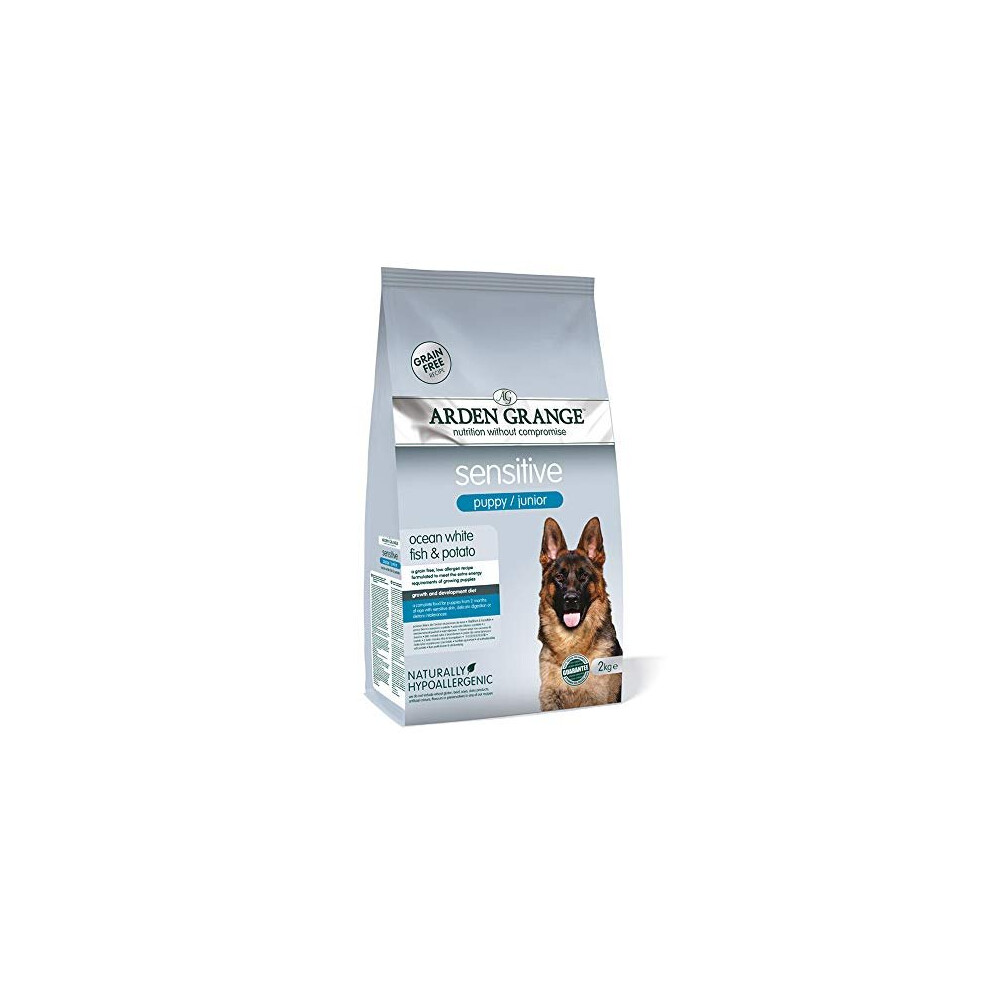 Arden Grange Sensitive Puppy/Junior Dry Dog Food, Fish, 2 Kg