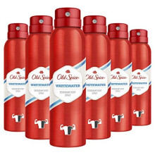 Old Spice Whitewater Deodorant Body Spray For Men, 150 ml, 6 Packs
