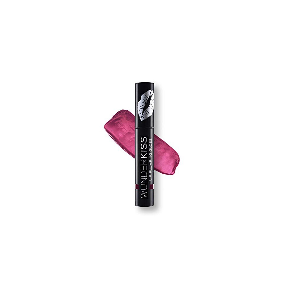 WUNDER2 LIPS Makeup Lip Plumping Lip Gloss Plum With Collagen and Hyaluronic Acid For Natural Glossy Plumper Lips, Wunderkiss